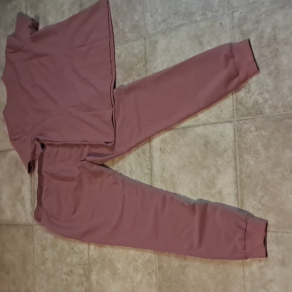 Figs Mineral Mauve Scrub Set Casma Top M Zamora Joggers Scrub Pants Size M/T - Picture 5 of 12